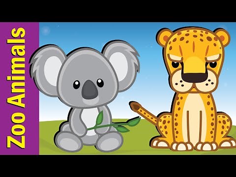 Learn Zoo Animals for Kids | Video Flashcards | Kindergarten, Preschool, ESL | Fun Kids English