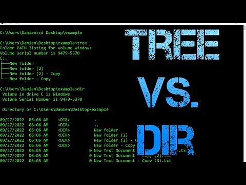 Windows CMD Tree vs. Dir