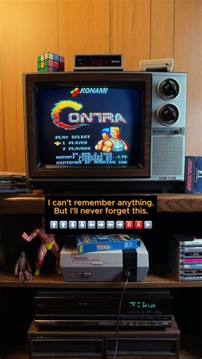 I Can't Remember Anything. But I'll Never Forget This. | Contra NES Konami Code on a Real CRT