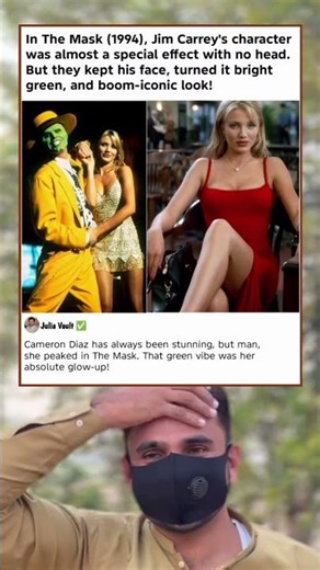 "Jim Carrey’s Mask almost had no head—then they went green, and the iconic look was born!"