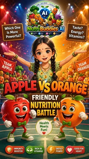 "Apple VS Orange – Friendly Nutrition Battle"