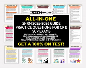 Shrm 2025-2026 Practice Workbook for Certification Professionals With Essential Questions - Etsy Canada