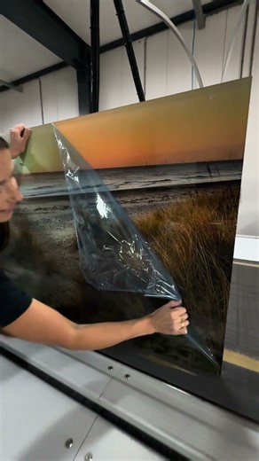 Plexiglas schilderij met strand bij zonsondergang | Strand wanddecoratie | Nikkel Art