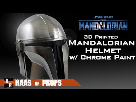 3D Printed Mando Helmet Assembly, Clean Up & Paint | THE MANDALORIAN STAR WARS ARMOR HELMET