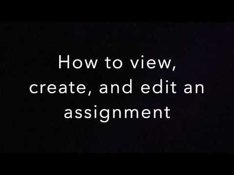 How to create, view, and edit and assignment in Microsoft Teams