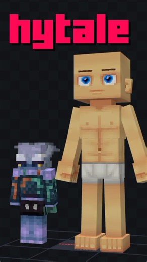 las SKINS de HYTALE 🗿 #hytale #minecraft #bedrock #java #blockbench #femboy #vtuber