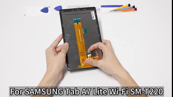 for Samsung Galaxy Tab A7 Lite Screen Replacement for Tab A7 Lite SM-T227U SM-T220 LCD Display Touch Digitizer Assembly Repair Part Black with Tools