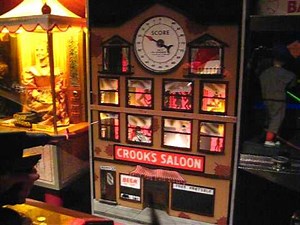 1957 Burp Gun Arcade , Cops & Robbers , Crooks Saloon