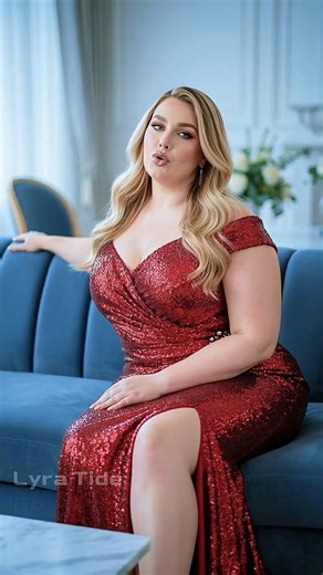 Red Sequin Plus Size Prom Dress 2026 Slay 🔥 #plussizefashion #curvygirl #prom2026 #shorts