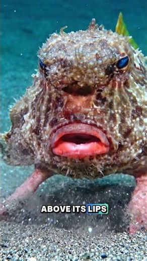 The Fish That Walks on the Ocean Floor Wearing Red Lipstick #RedLippedBatfish #Batfish #OceanLife