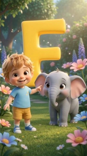 E F G H I Song for Kids! 🐘🐟🦒🍦 | Learn ABC Letters with Fun