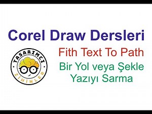 Corel Draw - Fit Text To Path Kullanımı #coreldraw #coreldrawtutorial