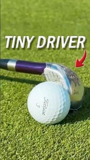 World's Smallest Driver?! | MAZEL Mini Driver Golf Club Swing Trainer #golfshorts