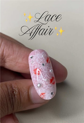 Lace Nail Art Tutorial Inspired by Pinterest