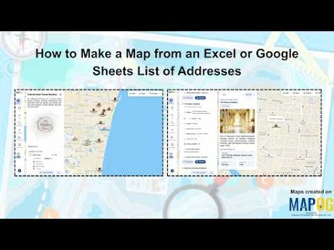 Convert Excel Addresses into an Interactive Map with Geocoding | MAPOG Store Locator #MAPOG #GIS