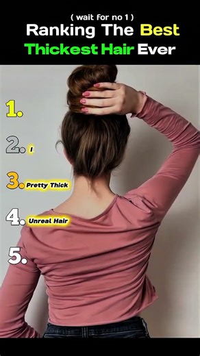 Ranking The Best Thickest Hair Ever.#hair #thickhair #beauty #viral #shorts #fyp #trend #hairgoals