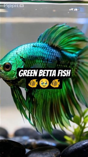 Nature’s rarest gem! 💎🌿 This Green Betta is absolutely mesmerizing. #shorts #bettafish