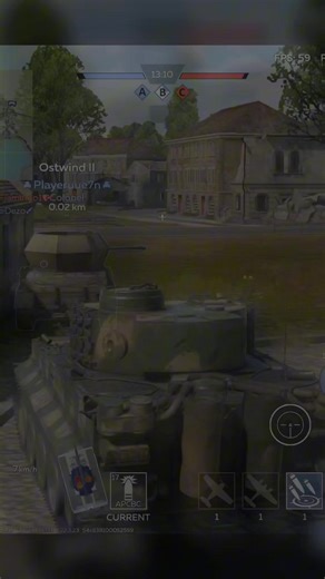 Tiger H1 gameplay warthunder mobile #warthunder #warthundermobile #tank #fyp