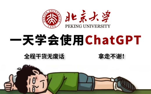 【B站最好的ChatGPT教程】我花5W买的ChatGPT教程，从入门到精通、详细讲解，零基础易学 | 通俗易懂 | 干货满满，让你不再走弯路！拿走不谢！！！