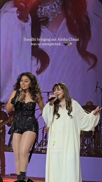 Sunidhi Chauhan and Alisha chinai live tera hone laga hoon #sunidhichauhan #shorts #viral #trending