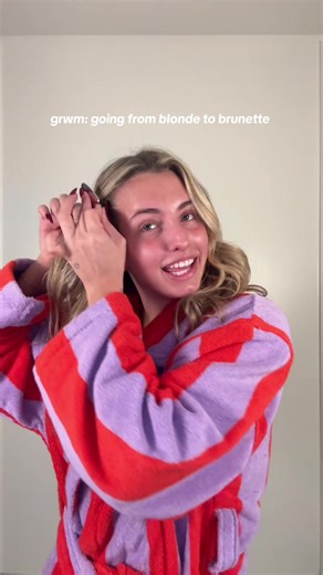 Blonde to Brunette Hair Transformation Journey