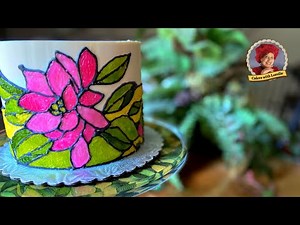 Stained Glass Cake in Buttercream 💕 4 Piping Gel Cake Designs 🍰 Cakes with Lorelie
