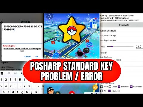 PGSHARP STANDARD KEY PROBLEM/ NETWORK ERROR SOLUTION POKEMON GO IN HINDI VIDEO BY OG SHENTOGO.