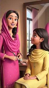 Alia’s Bridal Makeover & Love Story | Heartwarming Muslim Wedding Animation #Shorts