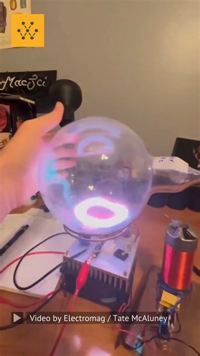 2.8K views · 32 reactions | Rainbow, plasma toroid flask by Electromag on a plasma toroid circuit built by Tate McAluney. Video Credit: Electromag / Tate McAluney #plasma #tesla #lightning #engineering #stem #technology #xenon #plasmaartalliance #rainbow | Wevolver.com | Facebook