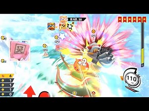 Kirby Air Riders - Getting Hydra with Scarfy, 12 KOs in Big Battle!