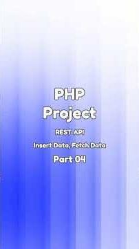PHP Project Part 04 | REST API #php #phptutorial #phpproject #phpdeveloper