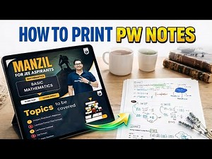 How to print pw notes in white background free 100% | #pw #physicswallah #unacademy #esaral #allen