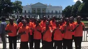 Just Happening: The Choir singing in front of the White House | Imani Milele Children