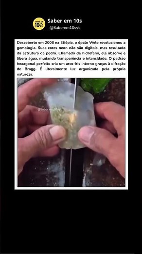 O pedra que muda de cor #curiosidades