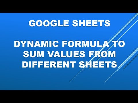 Google Sheets -Efficiently sum from different sheets using dynamic formula