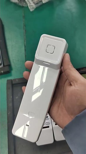 Slim Retro Landline Wall Phone – Rubber Buttons, Perfect Kitchen/Office Decor