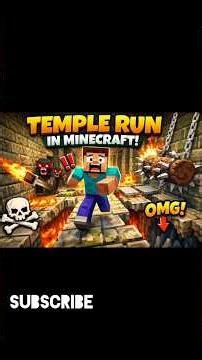 Minecraft Temple Run Challenge! (Full Chase + Deadly Traps) 🏃‍♂️💀