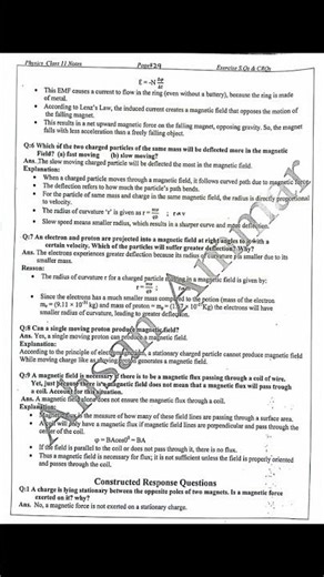 Class 11 physics unit 10 Exercise short questions and constructed response questions