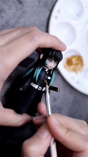 Making Muichiro from Demon Slayer with Clay | DIY Anime Art