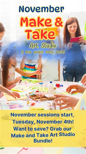 Unleash your creativity this November at our Make & Take Art Studio...