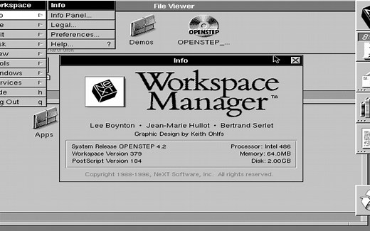 Mac OS X的前世——OPENSTEP 4.2系统安装与体验