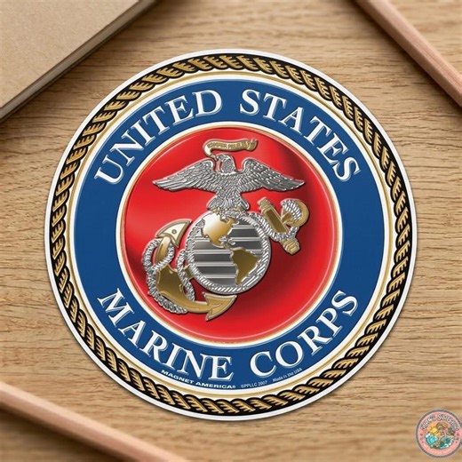 USMC Seal Sticker Marine Corps Emblem Vinyl Decal Waterproof Patriotic Military Car Laptop Sticker Veteran Support - Etsy