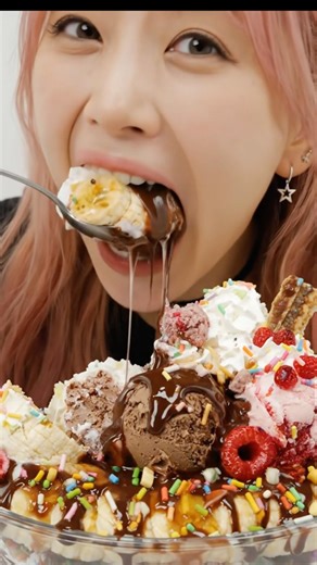 Melting Banana Split ASMR – So Satisfying #asmr #shorts #oddlysatisfying