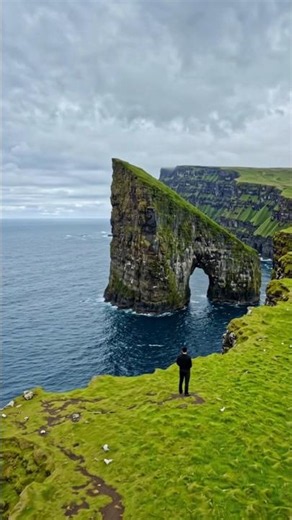Simple breathtaking | Drangarnir Sea Arch and Vagar cliffs , Faroe Islands