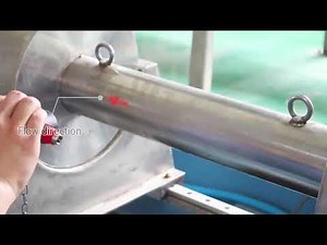 Portable Ultrasonic Flow Meter Installation