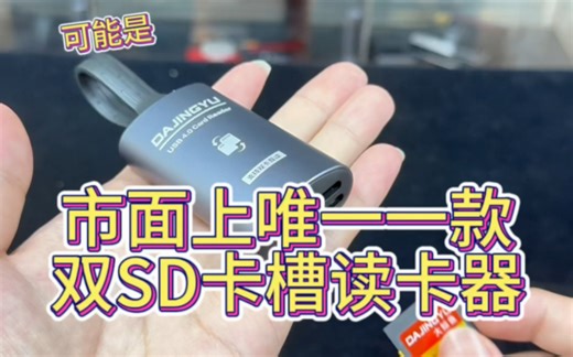 可能是市面上唯一一款双SD卡槽的读卡器
