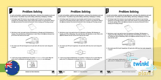 Year 5 Number Solving Problems Home Learning Tasks
