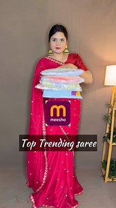 76K views · 488 reactions | Meesho Trending saree review. #meeshosarees #meeshosareehaul #trendysareehaul #meeshohaul #diwalisareescollections #meeshoreadytowearsaree #hugemeeshohaul #meeshoweddingspecialsaree #meeshoreadytowearsareehaul | Ruby yadav | Facebook