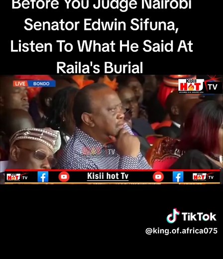Edwin Sifuna's Speech at Raila's Burial: A Must-Hear