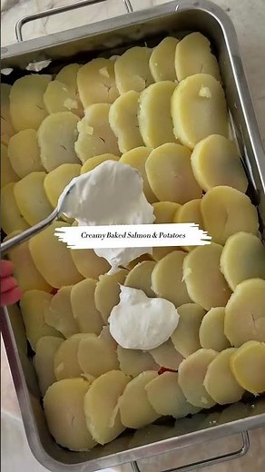 Creamy Baked Salmon & Potatoes